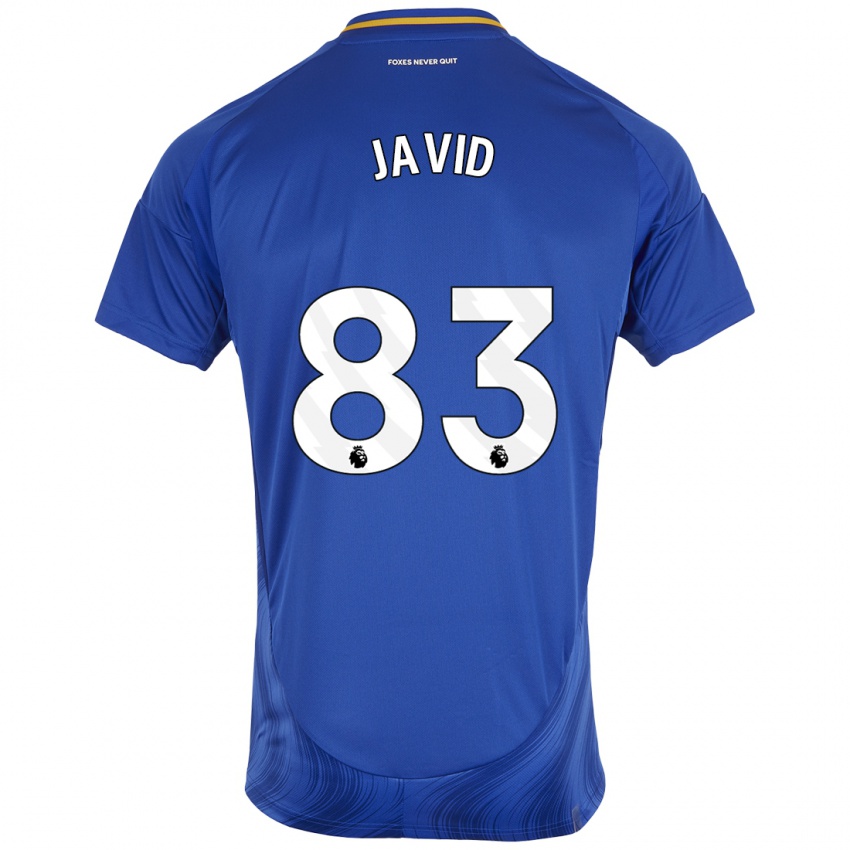 Uomo Maglia Abdullah Javid #83 Blu Bianco Kit Gara Home 2024/25 Maglietta