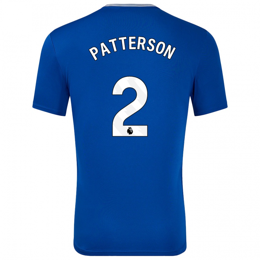 Uomo Maglia Nathan Patterson #2 Blu Con Kit Gara Home 2024/25 Maglietta