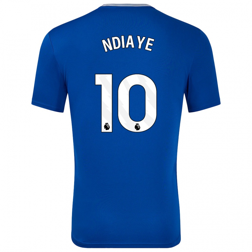 Uomo Maglia Iliman Ndiaye #10 Blu Con Kit Gara Home 2024/25 Maglietta