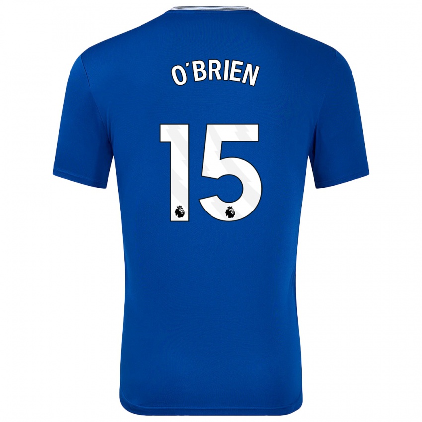 Uomo Maglia Jake O'brien #15 Blu Con Kit Gara Home 2024/25 Maglietta