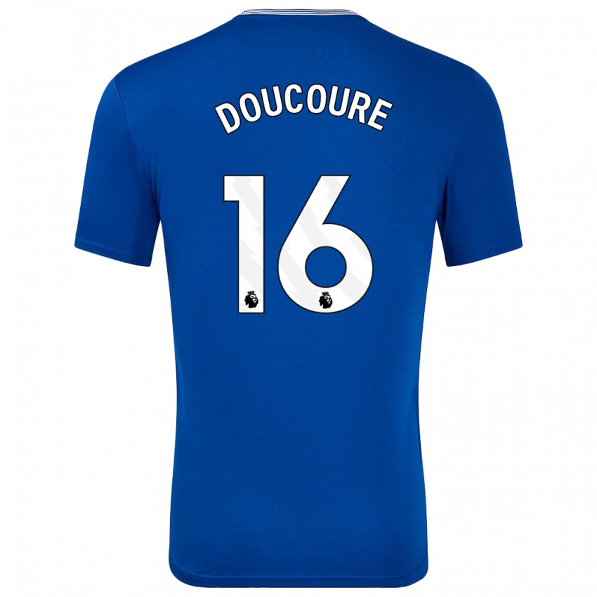 Uomo Maglia Abdoulaye Doucoure #16 Blu Con Kit Gara Home 2024/25 Maglietta