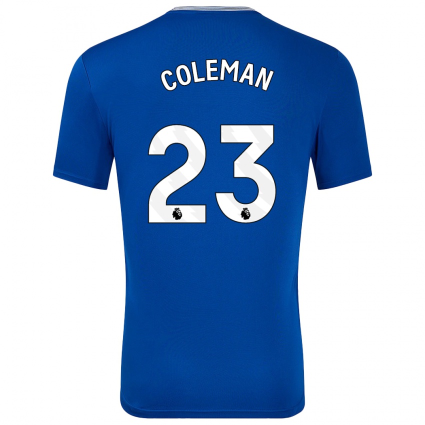 Uomo Maglia Seamus Coleman #23 Blu Con Kit Gara Home 2024/25 Maglietta