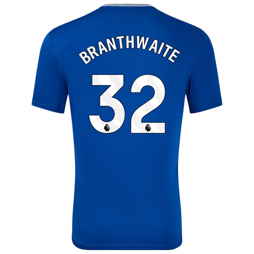 Uomo Maglia Jarrad Branthwaite #32 Blu Con Kit Gara Home 2024/25 Maglietta