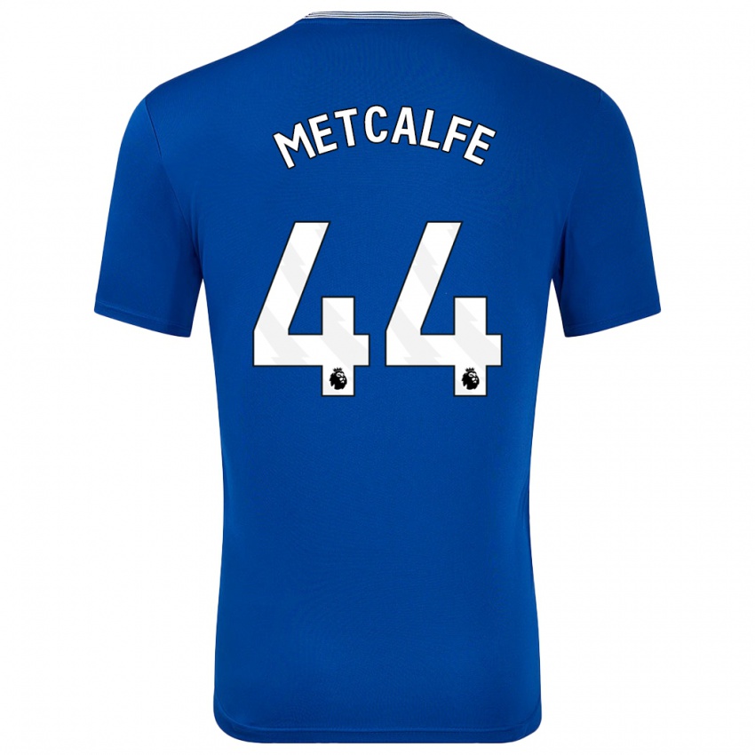 Uomo Maglia Jenson Metcalfe #44 Blu Con Kit Gara Home 2024/25 Maglietta