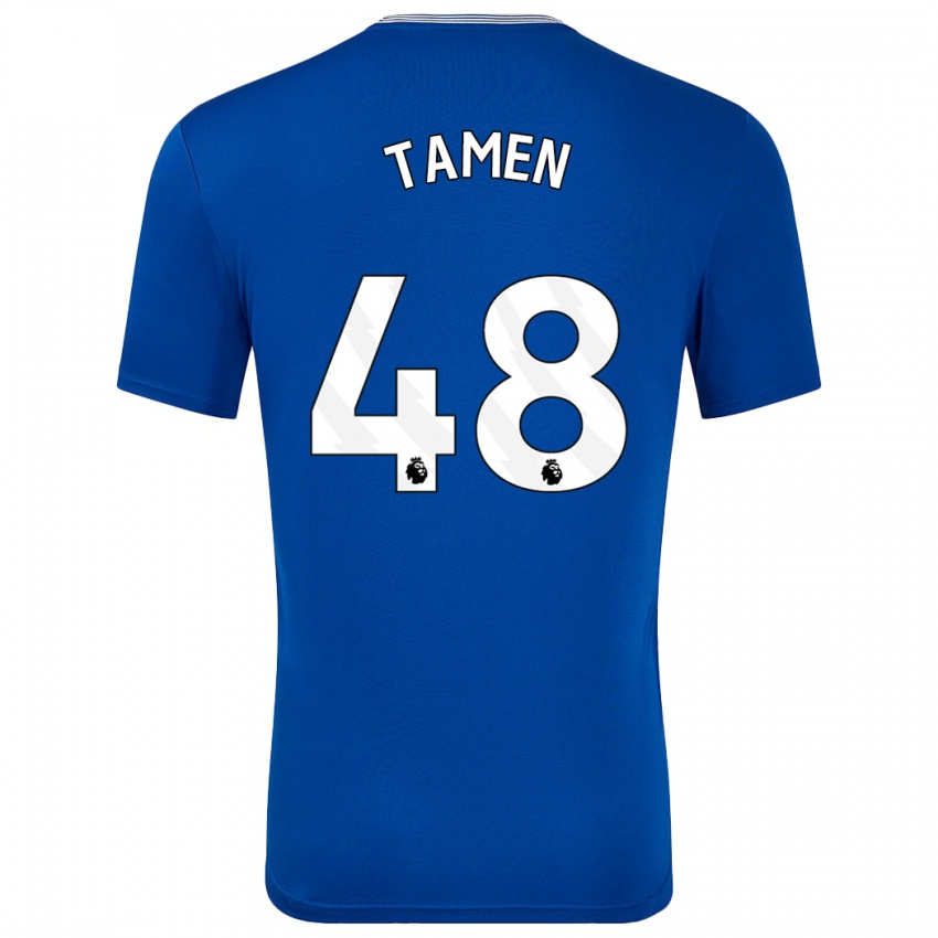 Uomo Maglia William Tamen #48 Blu Con Kit Gara Home 2024/25 Maglietta