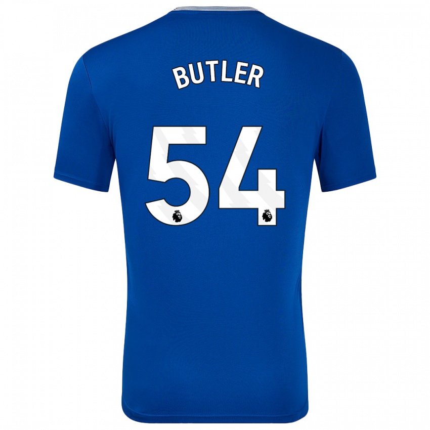 Uomo Maglia Jack Butler #54 Blu Con Kit Gara Home 2024/25 Maglietta