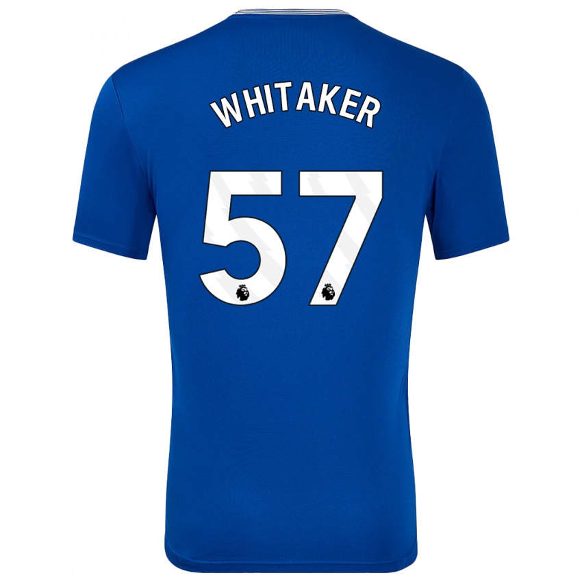 Uomo Maglia Charlie Whitaker #57 Blu Con Kit Gara Home 2024/25 Maglietta