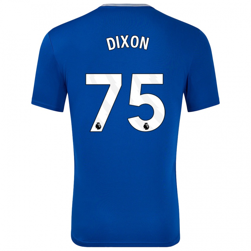 Uomo Maglia Roman Dixon #75 Blu Con Kit Gara Home 2024/25 Maglietta