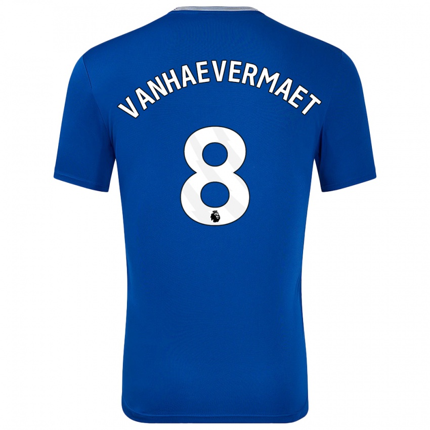 Uomo Maglia Justine Vanhaevermaet #8 Blu Con Kit Gara Home 2024/25 Maglietta