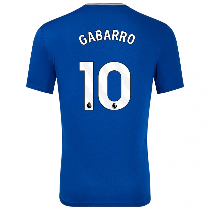 Uomo Maglia Inma Gabarro #10 Blu Con Kit Gara Home 2024/25 Maglietta