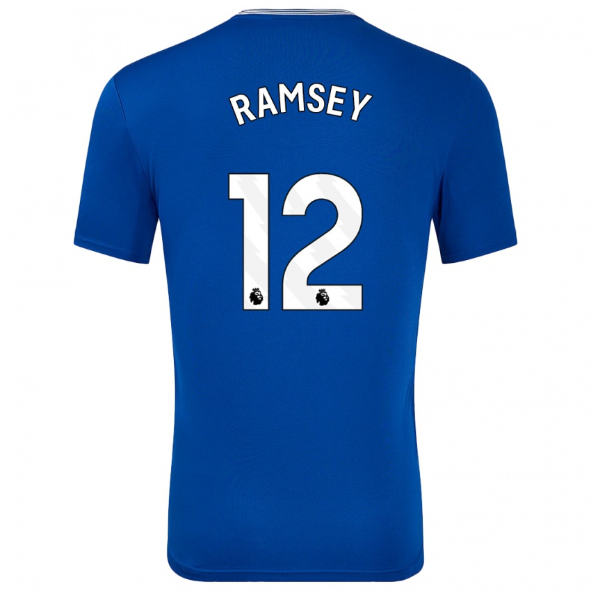 Uomo Maglia Emily Ramsey #12 Blu Con Kit Gara Home 2024/25 Maglietta