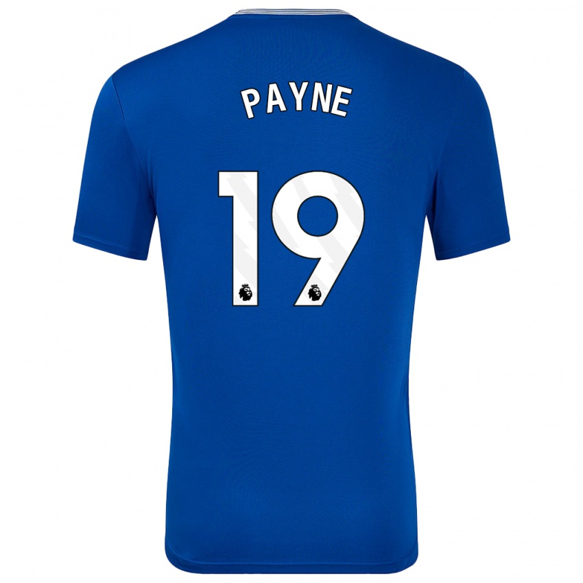 Uomo Maglia Heather Payne #19 Blu Con Kit Gara Home 2024/25 Maglietta