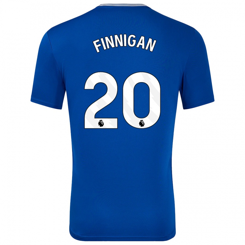 Uomo Maglia Megan Finnigan #20 Blu Con Kit Gara Home 2024/25 Maglietta