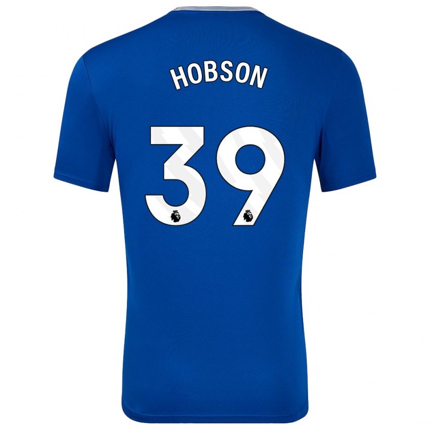 Uomo Maglia Issy Hobson #39 Blu Con Kit Gara Home 2024/25 Maglietta