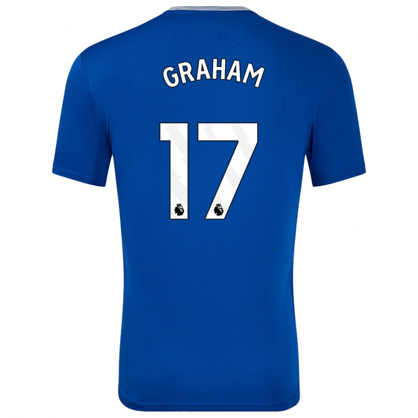 Uomo Maglia Lucy Graham #17 Blu Con Kit Gara Home 2024/25 Maglietta