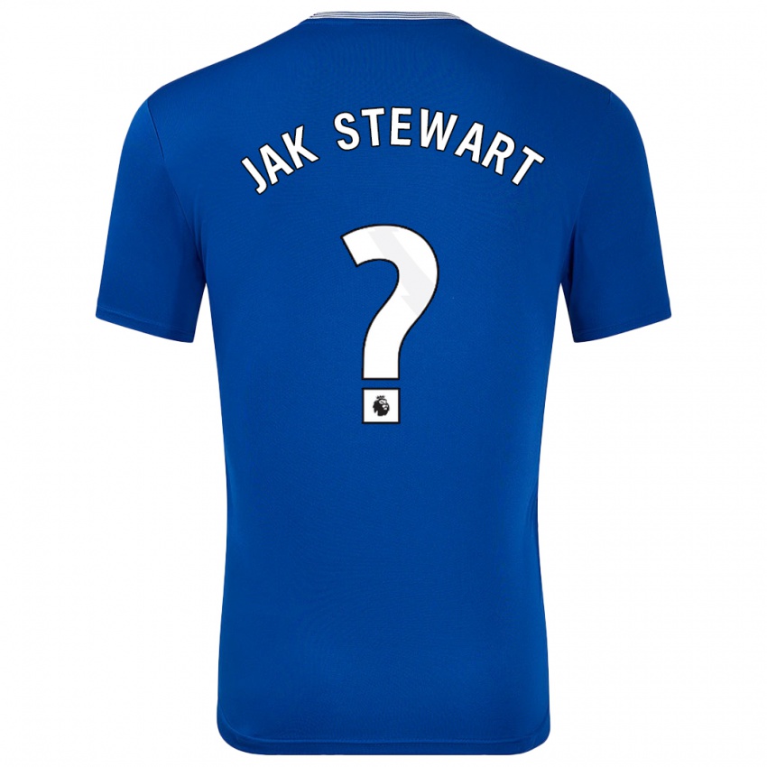 Uomo Maglia Jak Stewart #0 Blu Con Kit Gara Home 2024/25 Maglietta