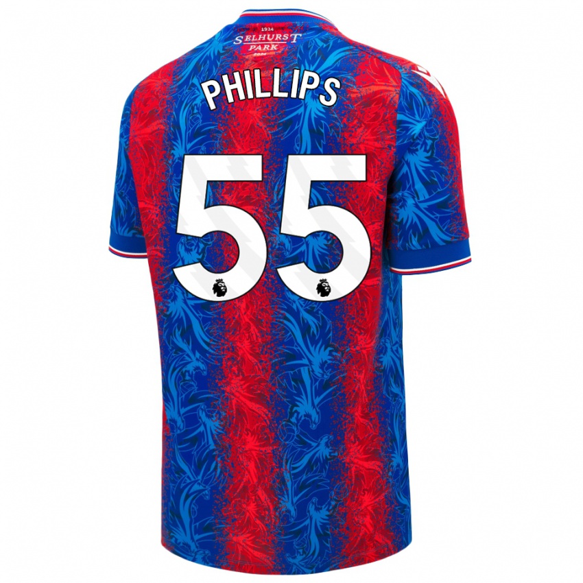 Uomo Maglia Killian Phillips #55 Strisce Rosso Blu Kit Gara Home 2024/25 Maglietta