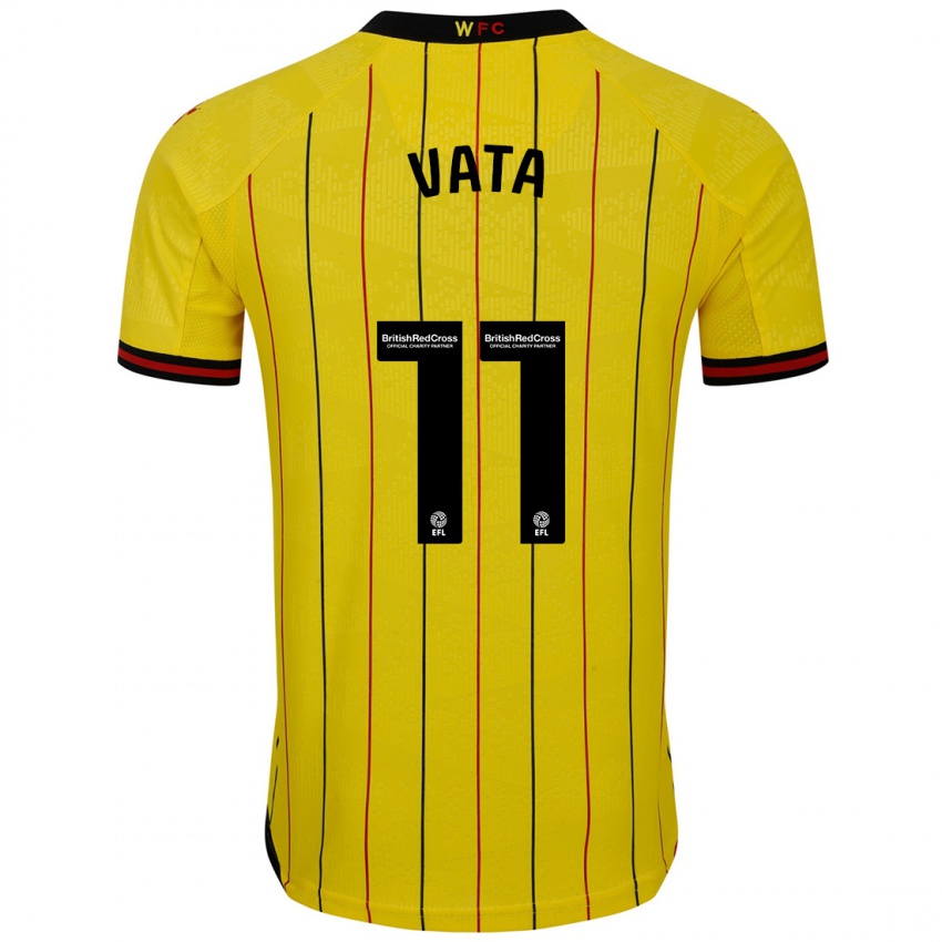 Uomo Maglia Rocco Vata #11 Giallo Nero Kit Gara Home 2024/25 Maglietta