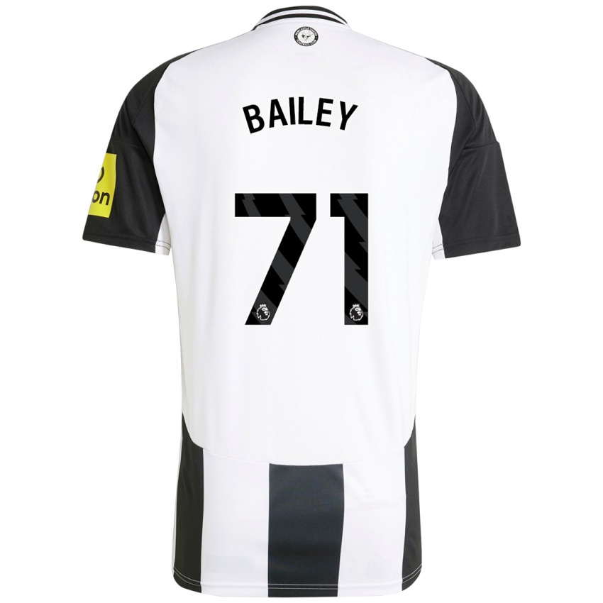 Uomo Maglia Scott Bailey #71 Bianco Nero Kit Gara Home 2024/25 Maglietta