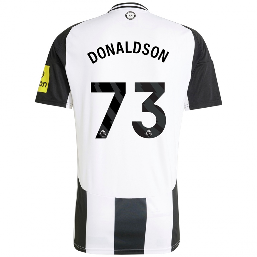 Uomo Maglia Josh Donaldson #73 Bianco Nero Kit Gara Home 2024/25 Maglietta