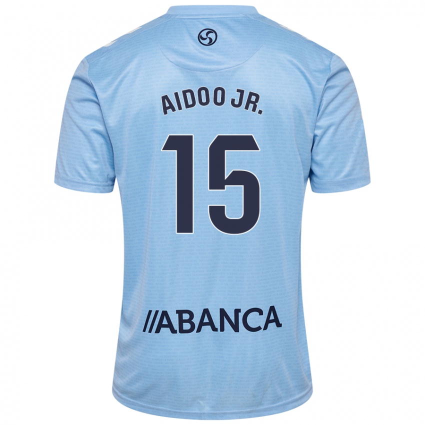 Uomo Maglia Joseph Aidoo #15 Celeste Kit Gara Home 2024/25 Maglietta