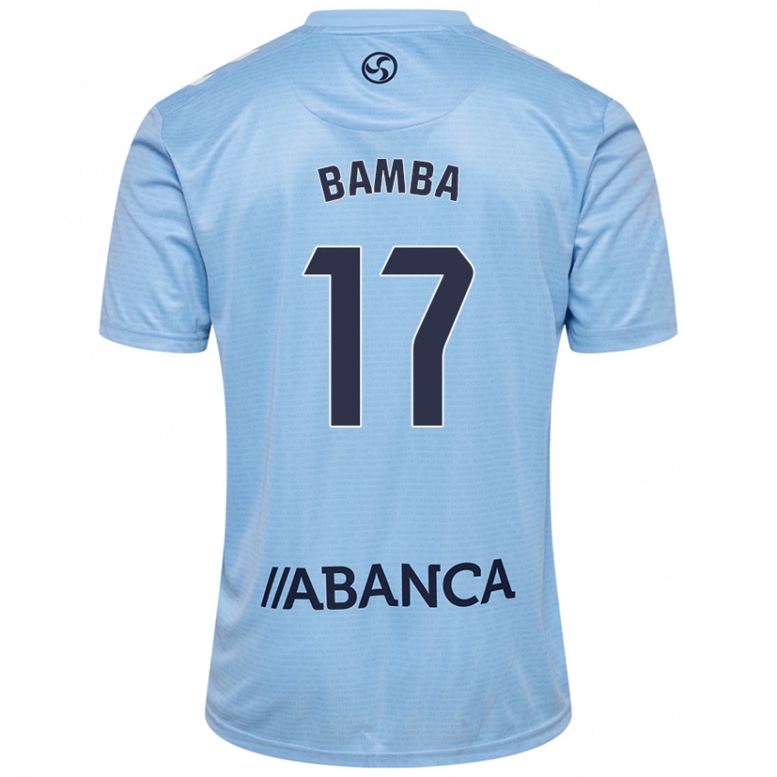 Uomo Maglia Jonathan Bamba #17 Celeste Kit Gara Home 2024/25 Maglietta