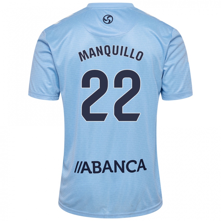 Uomo Maglia Javier Manquillo #22 Celeste Kit Gara Home 2024/25 Maglietta