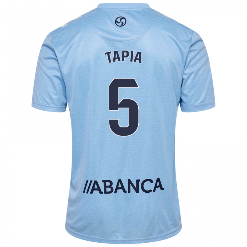 Uomo Maglia Renato Tapia #5 Celeste Kit Gara Home 2024/25 Maglietta