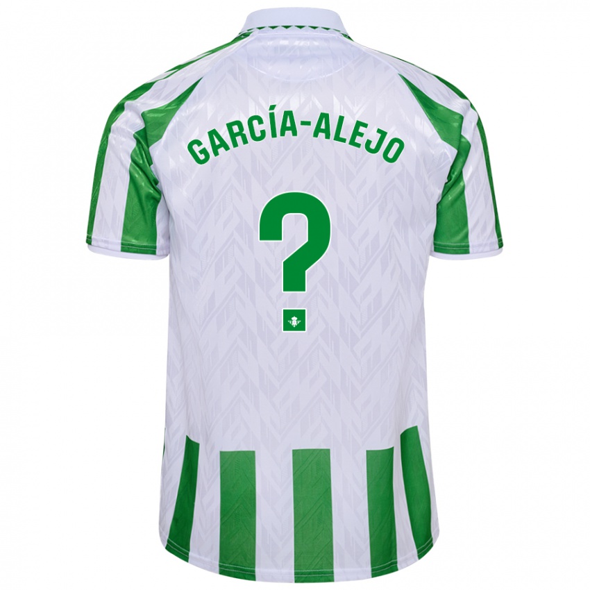 Uomo Maglia Raúl García-Alejo #0 Verde Bianco A Righe Kit Gara Home 2024/25 Maglietta