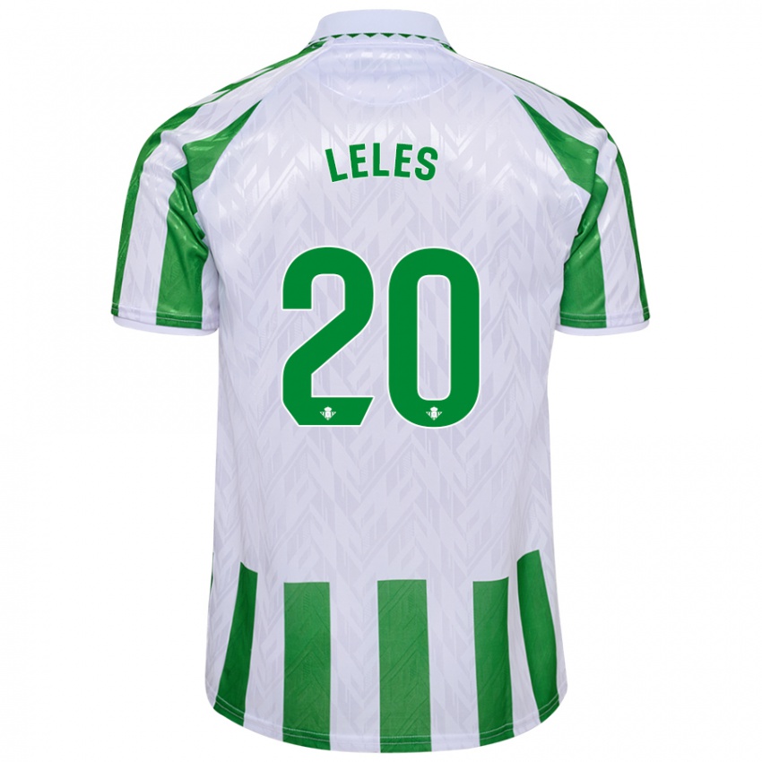 Uomo Maglia María De Los Ángeles Carrión Egido #20 Verde Bianco A Righe Kit Gara Home 2024/25 Maglietta