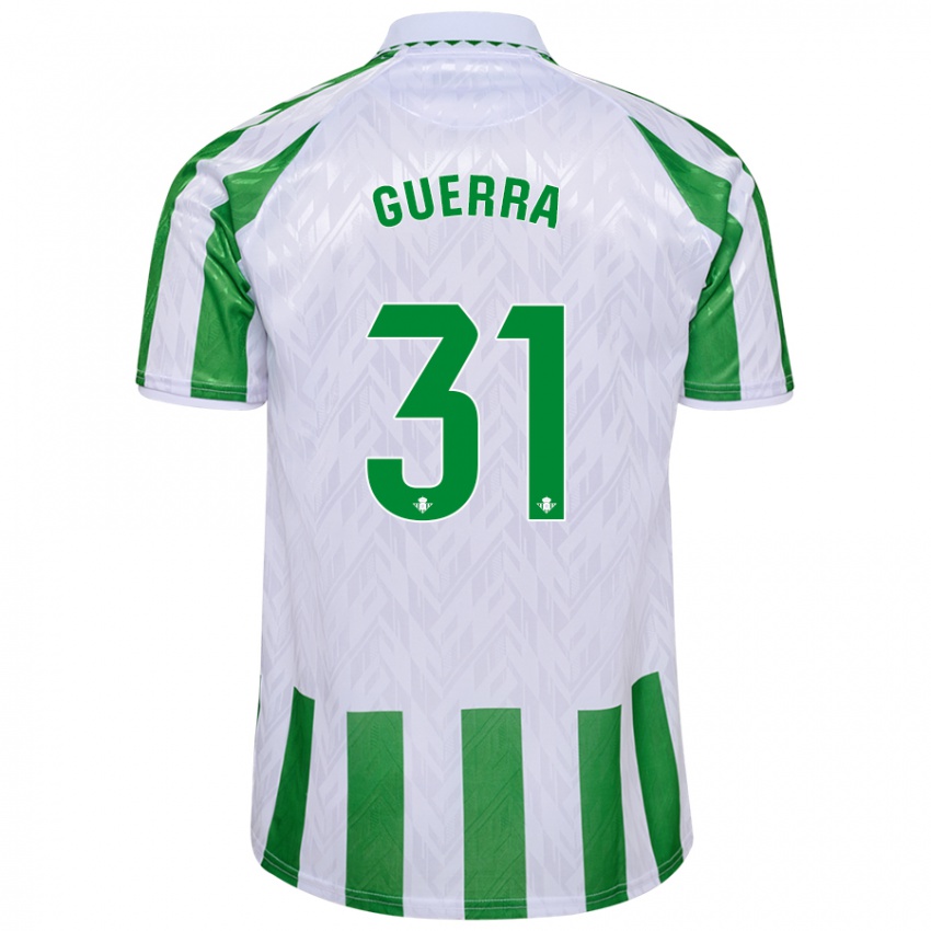 Uomo Maglia Ana Guerra Morcillo #31 Verde Bianco A Righe Kit Gara Home 2024/25 Maglietta