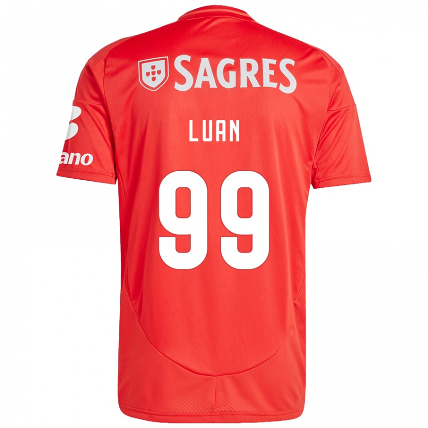 Uomo Maglia Luan #99 Rosso Bianco Kit Gara Home 2024/25 Maglietta