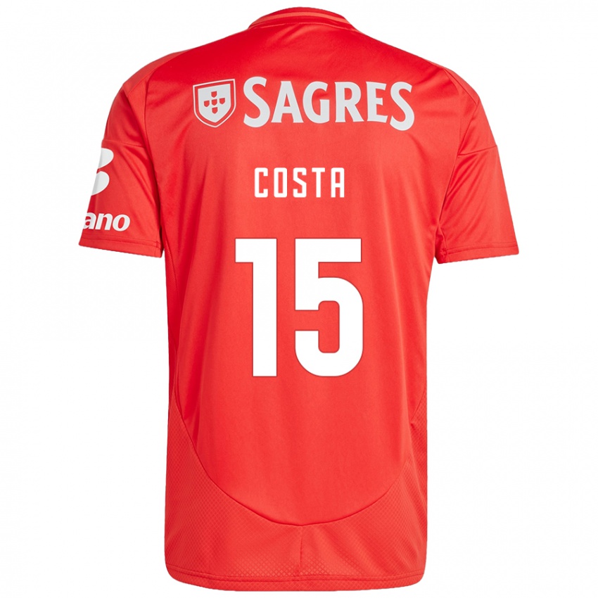 Uomo Maglia Carole Costa #15 Rosso Bianco Kit Gara Home 2024/25 Maglietta