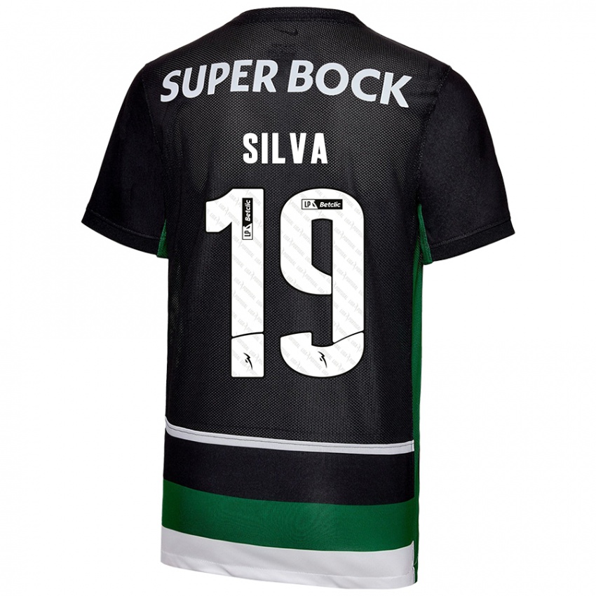 Uomo Maglia Diana Silva #19 Nero Bianco Verde Kit Gara Home 2024/25 Maglietta