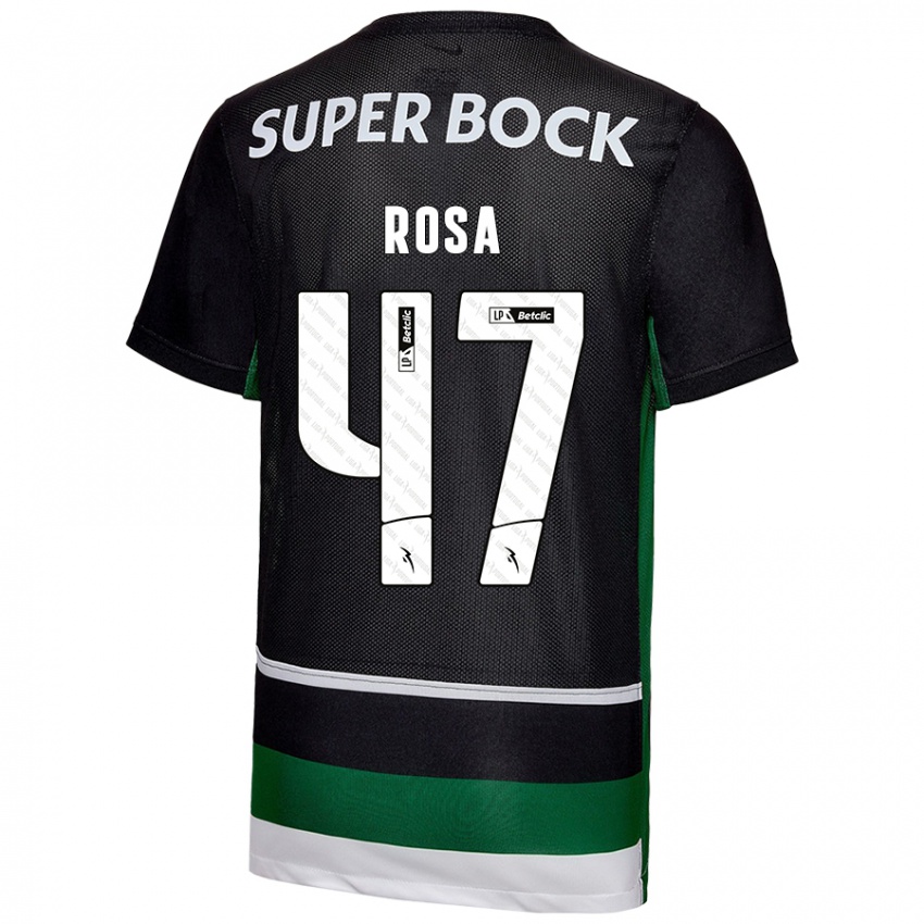 Uomo Maglia Mariana Rosa #47 Nero Bianco Verde Kit Gara Home 2024/25 Maglietta