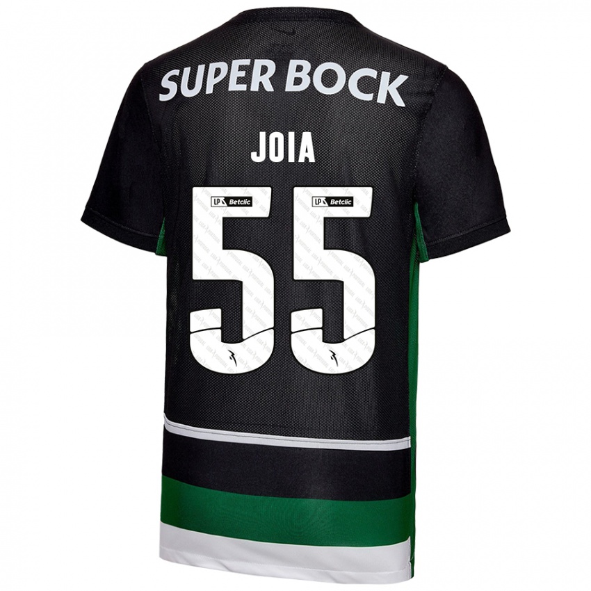 Uomo Maglia Carolina Joia #55 Nero Bianco Verde Kit Gara Home 2024/25 Maglietta