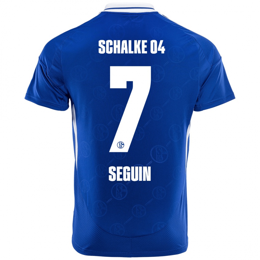 Uomo Maglia Paul Seguin #7 Blu Reale Kit Gara Home 2024/25 Maglietta