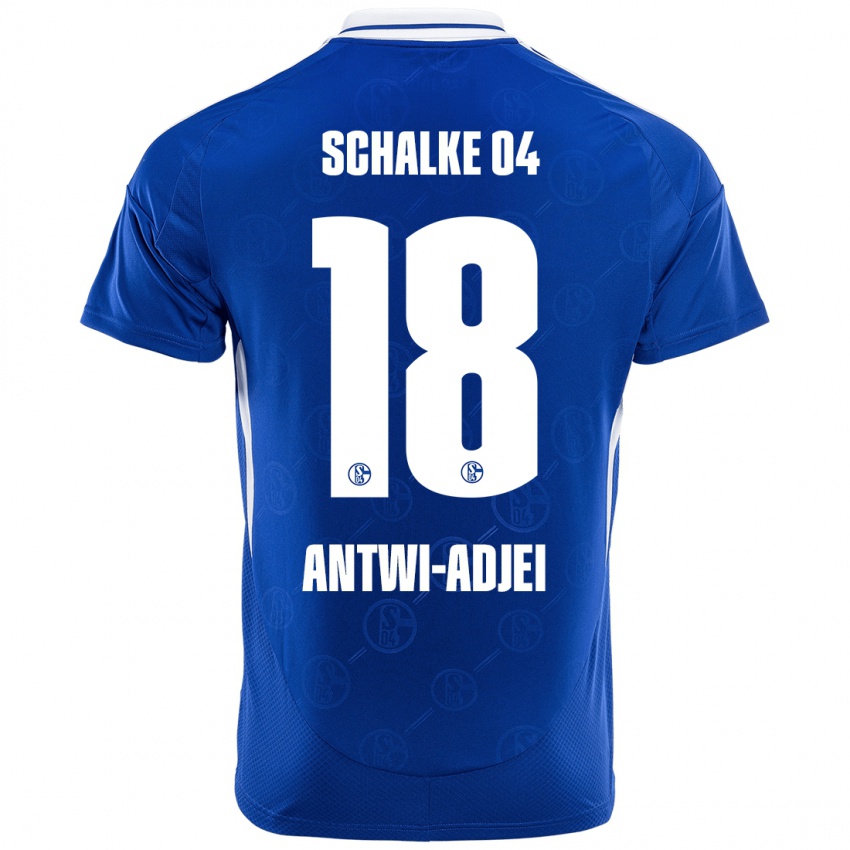 Uomo Maglia Christopher Antwi-Adjei #18 Blu Reale Kit Gara Home 2024/25 Maglietta