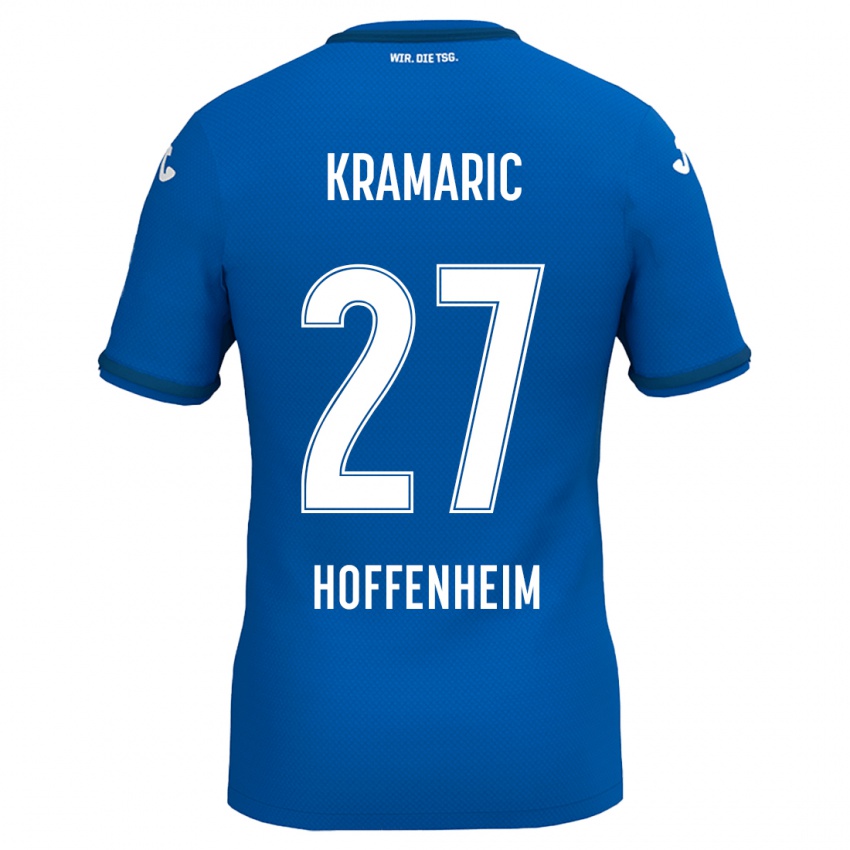 Uomo Maglia Andrej Kramaric #27 Blu Reale Kit Gara Home 2024/25 Maglietta