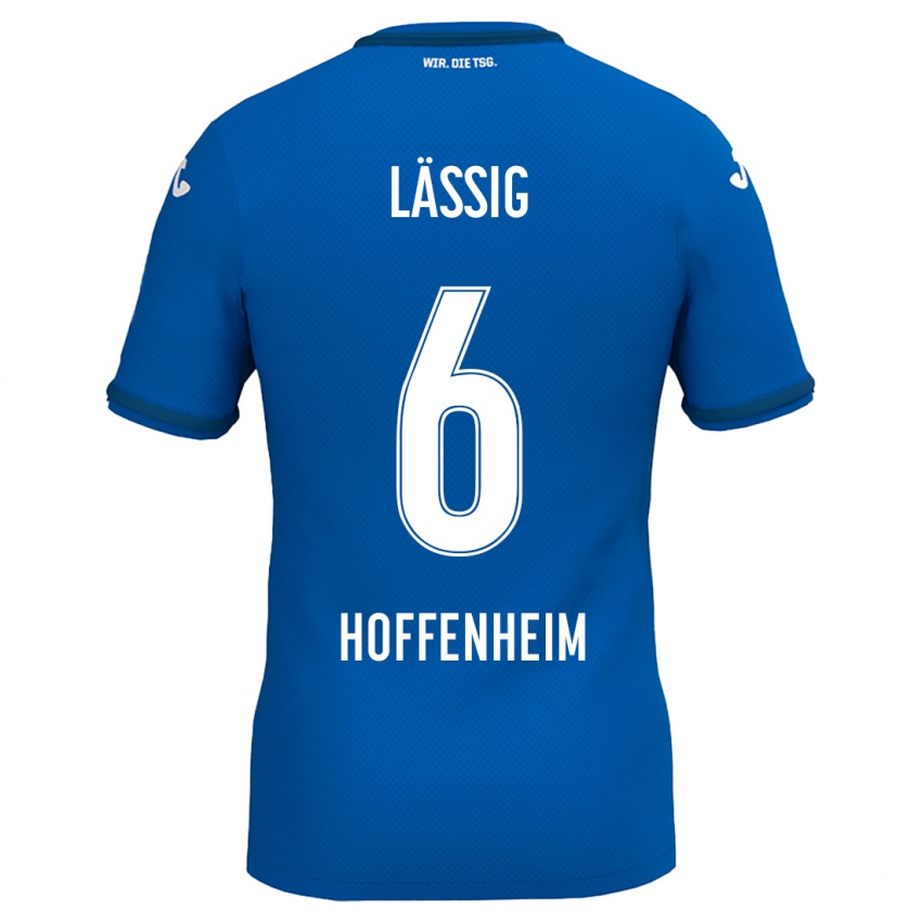 Uomo Maglia Valentin Lässig #6 Blu Reale Kit Gara Home 2024/25 Maglietta