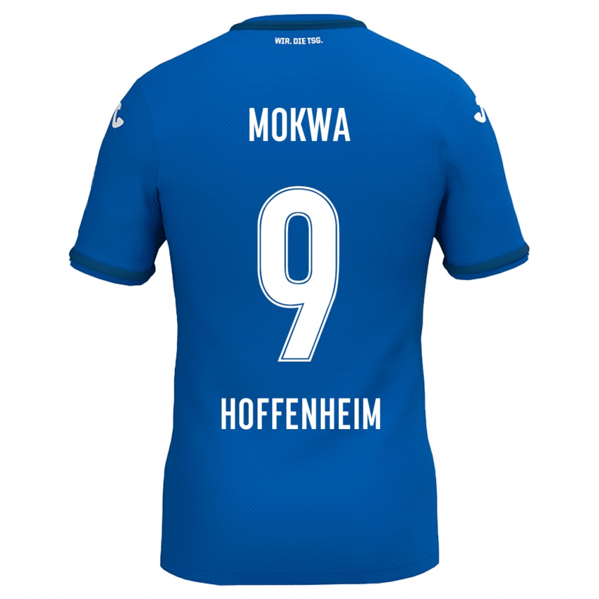 Uomo Maglia David Mokwa #9 Blu Reale Kit Gara Home 2024/25 Maglietta