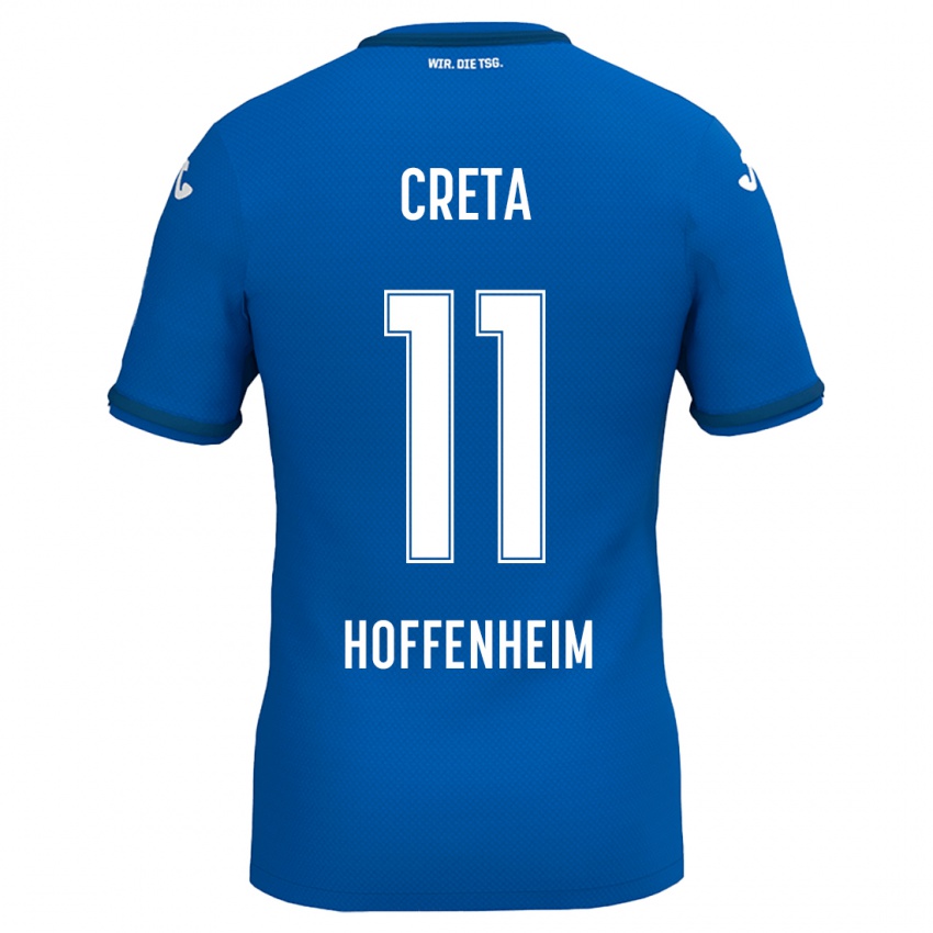 Uomo Maglia David Creța #11 Blu Reale Kit Gara Home 2024/25 Maglietta