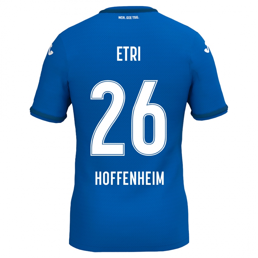 Uomo Maglia Ahmed Etri #26 Blu Reale Kit Gara Home 2024/25 Maglietta