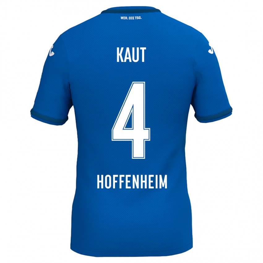 Uomo Maglia Lisann Kaut #4 Blu Reale Kit Gara Home 2024/25 Maglietta