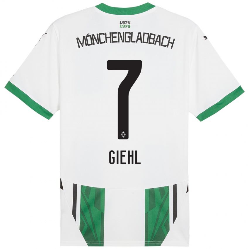 Uomo Maglia Madita Giehl #7 Bianco Verde Kit Gara Home 2024/25 Maglietta