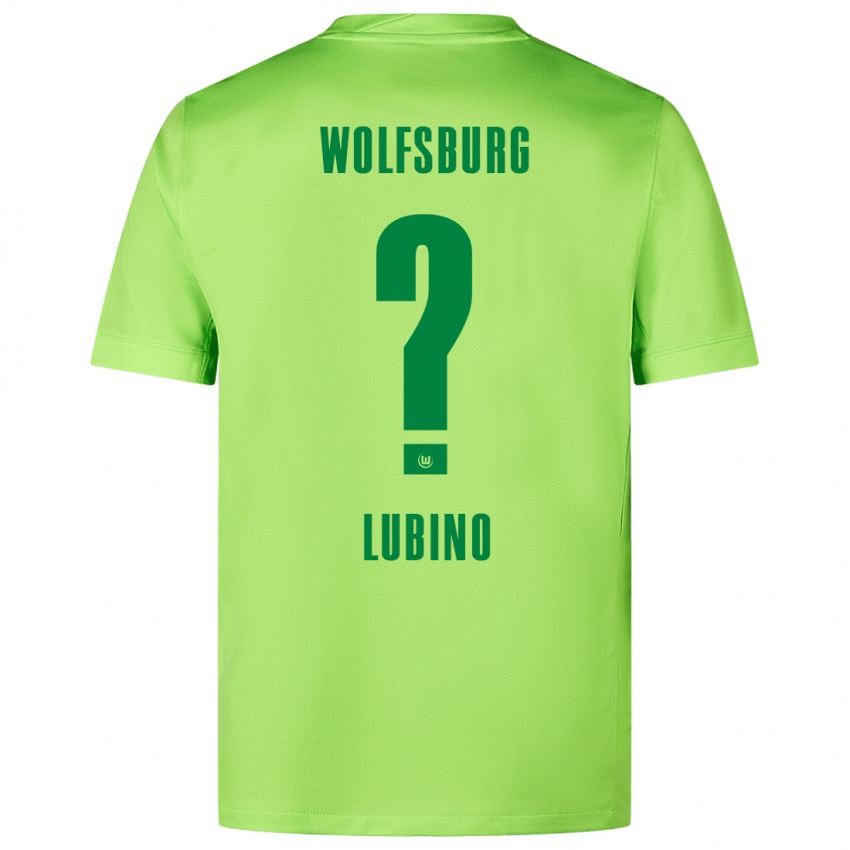 Uomo Maglia Francesco Lubino #0 Verde Fluorescente Kit Gara Home 2024/25 Maglietta