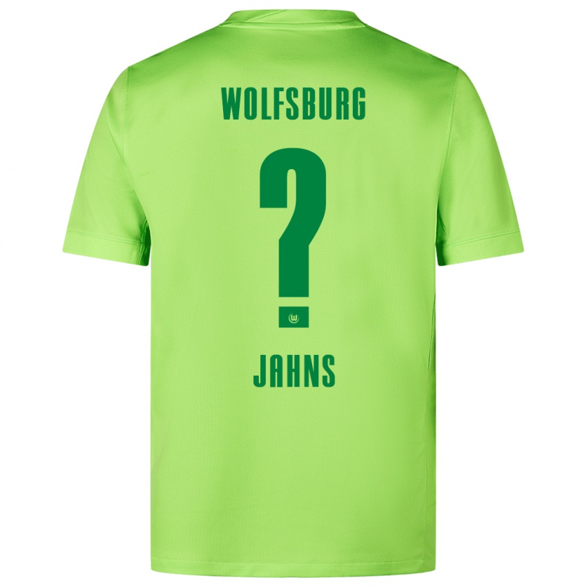 Uomo Maglia Stefan Jahns #0 Verde Fluorescente Kit Gara Home 2024/25 Maglietta