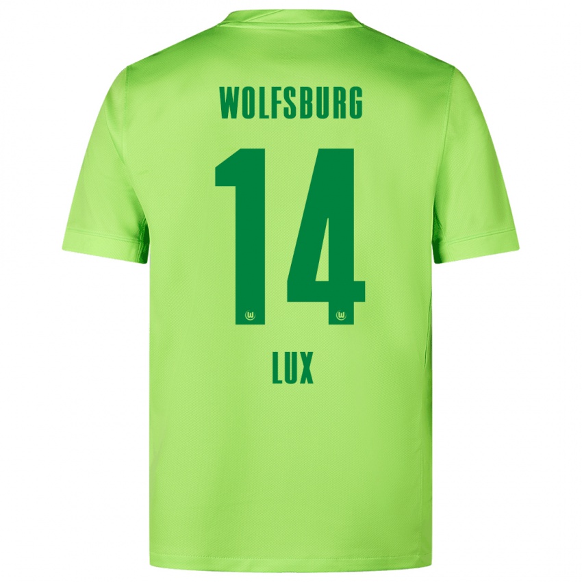 Uomo Maglia Finn-Marco Lux #14 Verde Fluorescente Kit Gara Home 2024/25 Maglietta