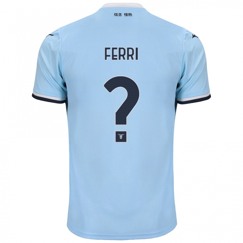 Uomo Maglia Mattia Ferri #0 Blu Kit Gara Home 2024/25 Maglietta