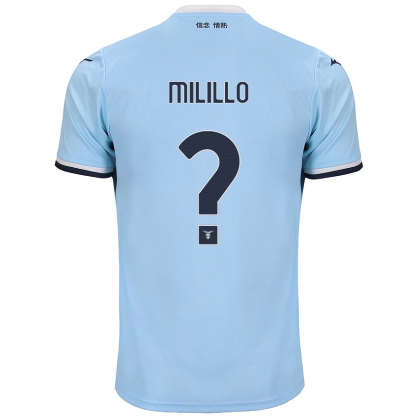 Uomo Maglia Flavio Milillo #0 Blu Kit Gara Home 2024/25 Maglietta